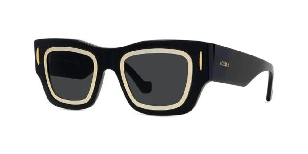 Loewe LW40168I 01A Signature Square Sunglasses in Black $520